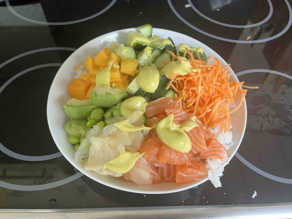 a poke bowl on the counter easy recipes for seniors