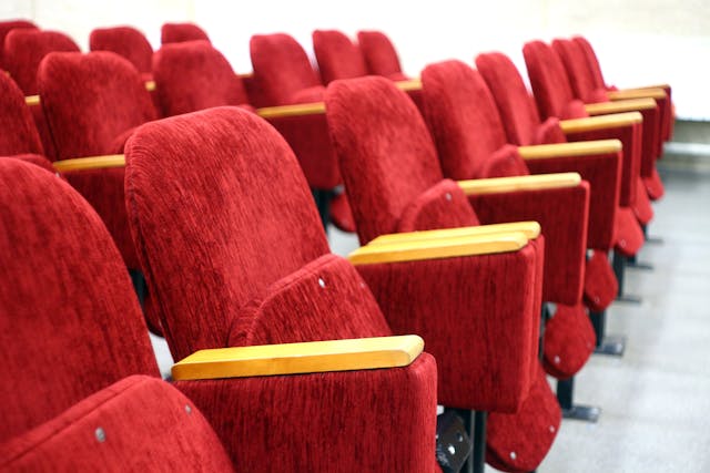 seats in a movie theater (empty)